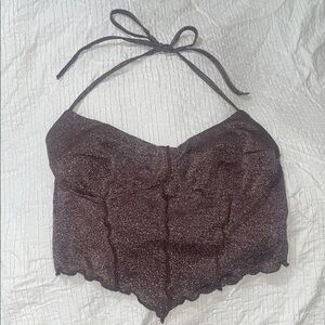 Fashion nova sparkly halter top